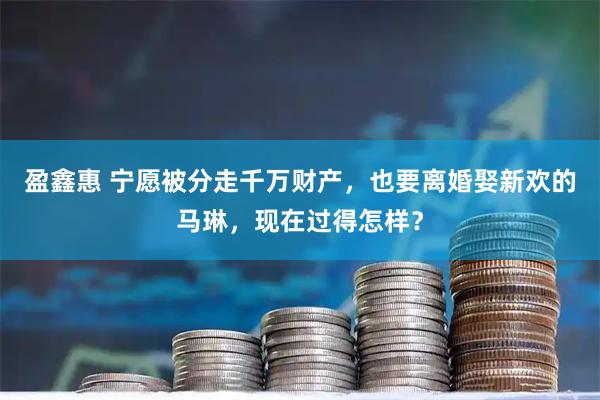 盈鑫惠 宁愿被分走千万财产，也要离婚娶新欢的马琳，现在过得怎样？