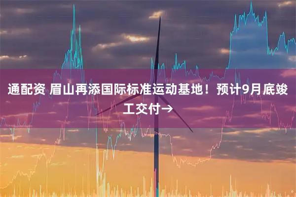 通配资 眉山再添国际标准运动基地！预计9月底竣工交付→
