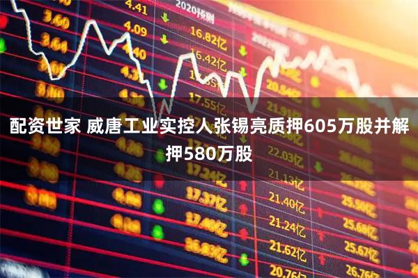 配资世家 威唐工业实控人张锡亮质押605万股并解押580万股